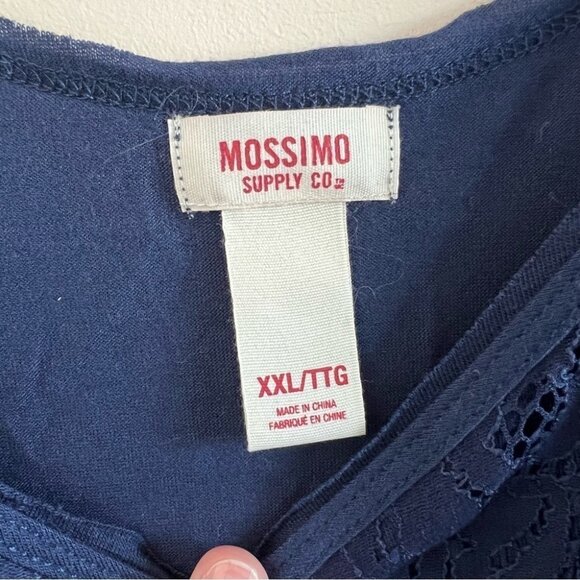 NWT Mossimo Navy Lace Tank Top – Size XXL - Picture 4 of 7